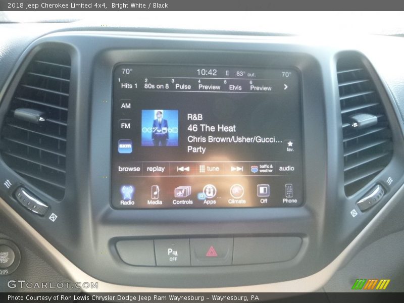 Bright White / Black 2018 Jeep Cherokee Limited 4x4