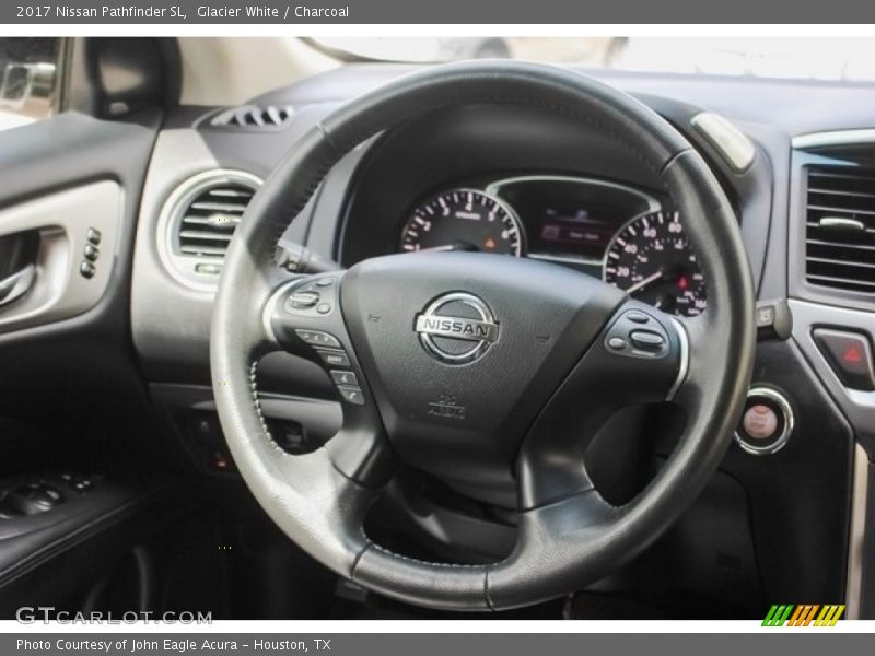 Glacier White / Charcoal 2017 Nissan Pathfinder SL