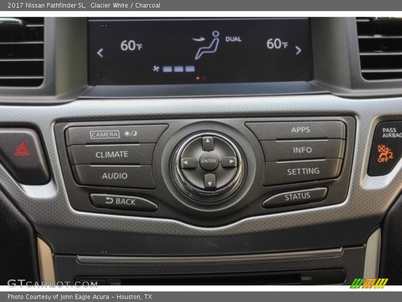 Glacier White / Charcoal 2017 Nissan Pathfinder SL