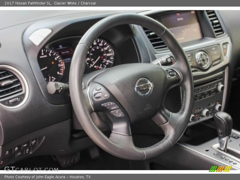 Glacier White / Charcoal 2017 Nissan Pathfinder SL