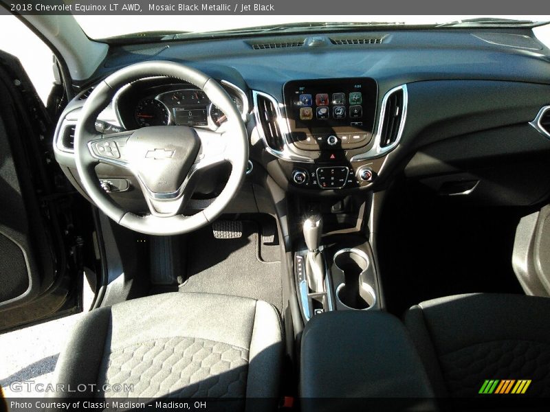 Mosaic Black Metallic / Jet Black 2018 Chevrolet Equinox LT AWD