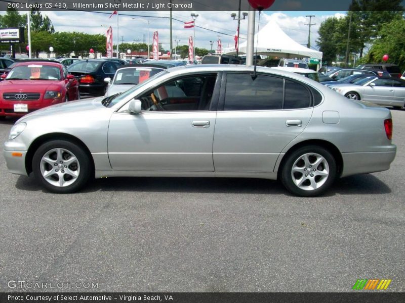 Millennium Silver Metallic / Light Charcoal 2001 Lexus GS 430