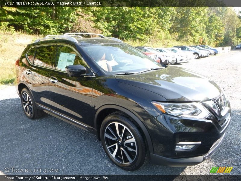 Magnetic Black / Charcoal 2017 Nissan Rogue SL AWD