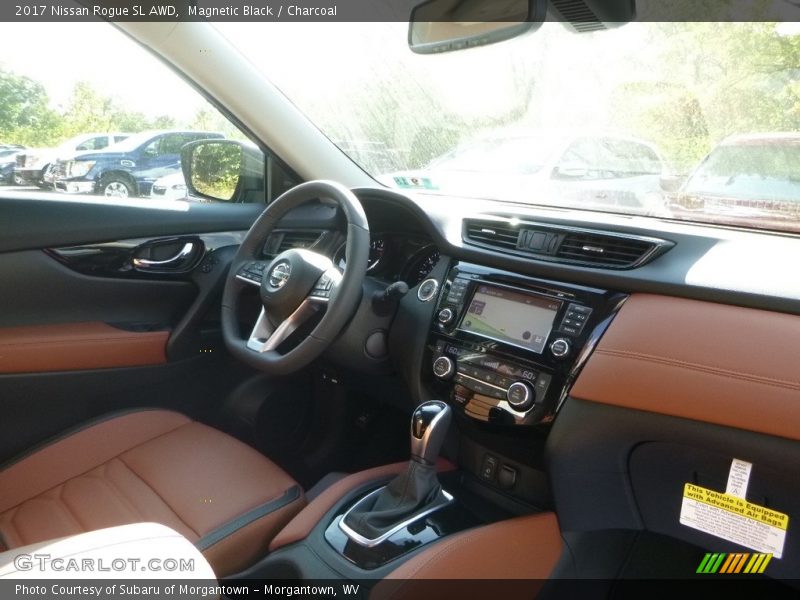 Magnetic Black / Charcoal 2017 Nissan Rogue SL AWD