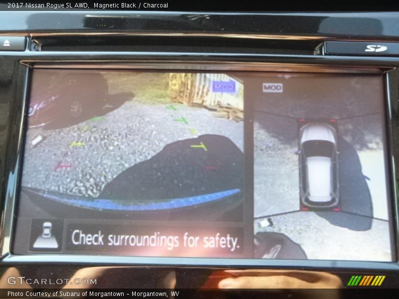 Magnetic Black / Charcoal 2017 Nissan Rogue SL AWD