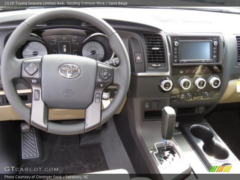 Sizzling Crimson Mica / Sand Beige 2018 Toyota Sequoia Limited 4x4