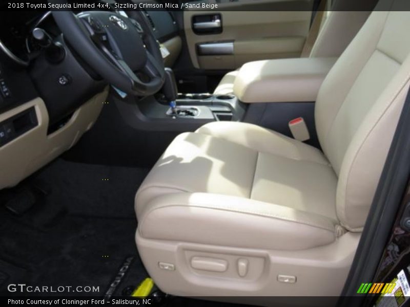 Sizzling Crimson Mica / Sand Beige 2018 Toyota Sequoia Limited 4x4