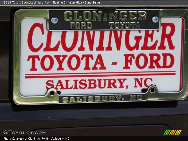Sizzling Crimson Mica / Sand Beige 2018 Toyota Sequoia Limited 4x4