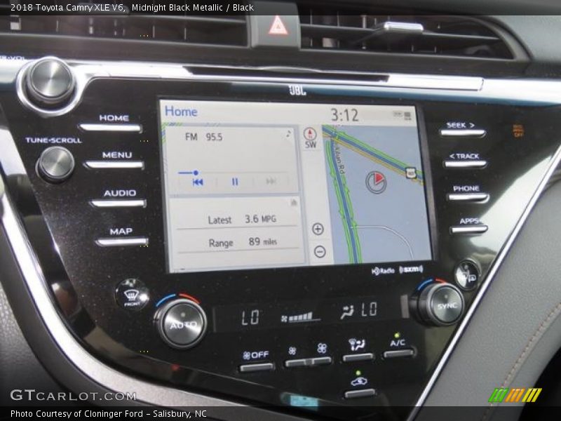 Midnight Black Metallic / Black 2018 Toyota Camry XLE V6