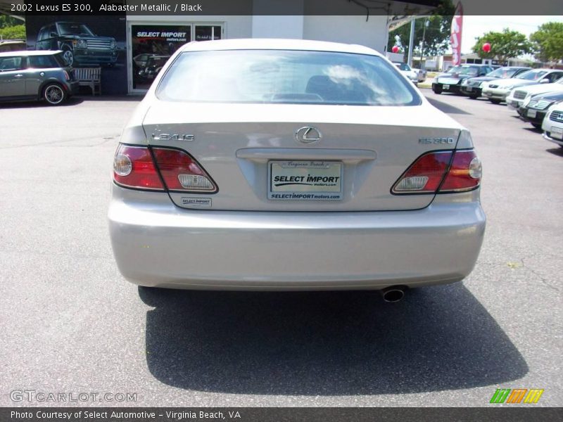 Alabaster Metallic / Black 2002 Lexus ES 300