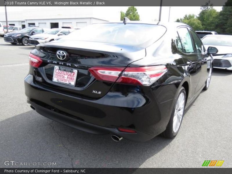 Midnight Black Metallic / Black 2018 Toyota Camry XLE V6