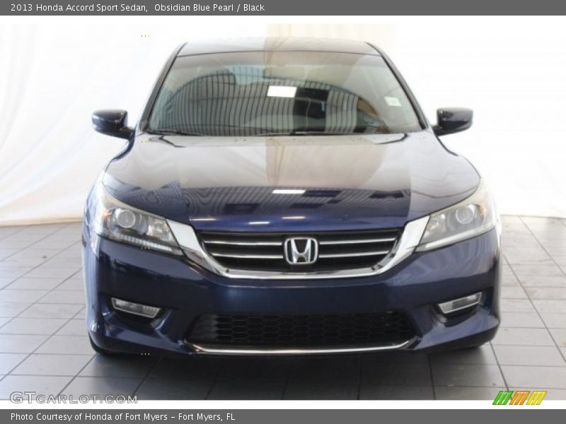Obsidian Blue Pearl / Black 2013 Honda Accord Sport Sedan