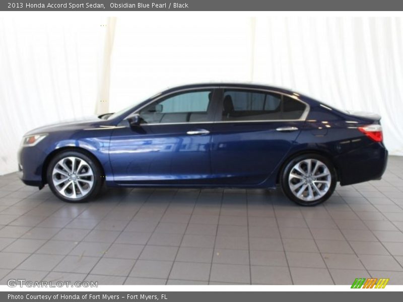 Obsidian Blue Pearl / Black 2013 Honda Accord Sport Sedan