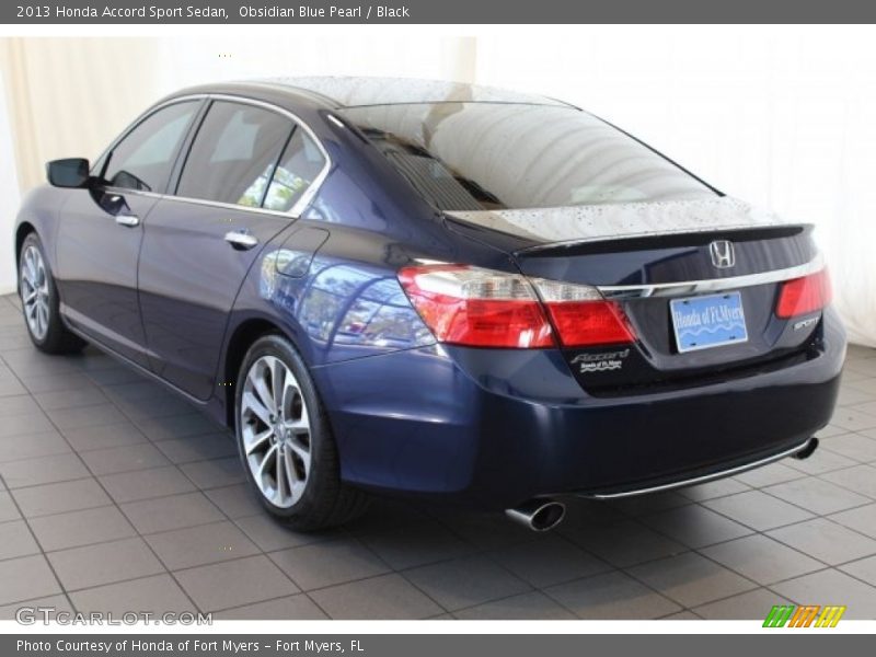 Obsidian Blue Pearl / Black 2013 Honda Accord Sport Sedan