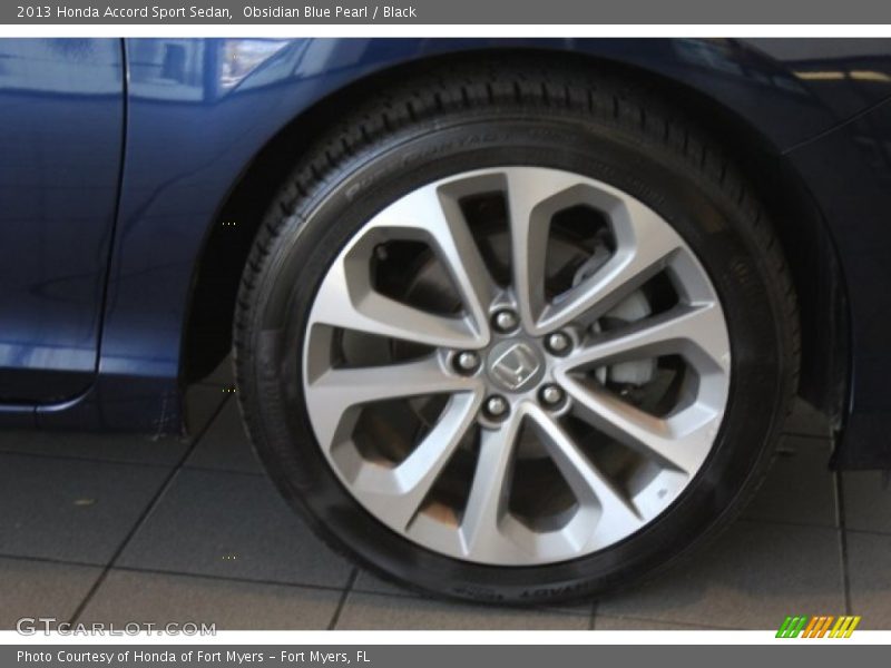 Obsidian Blue Pearl / Black 2013 Honda Accord Sport Sedan