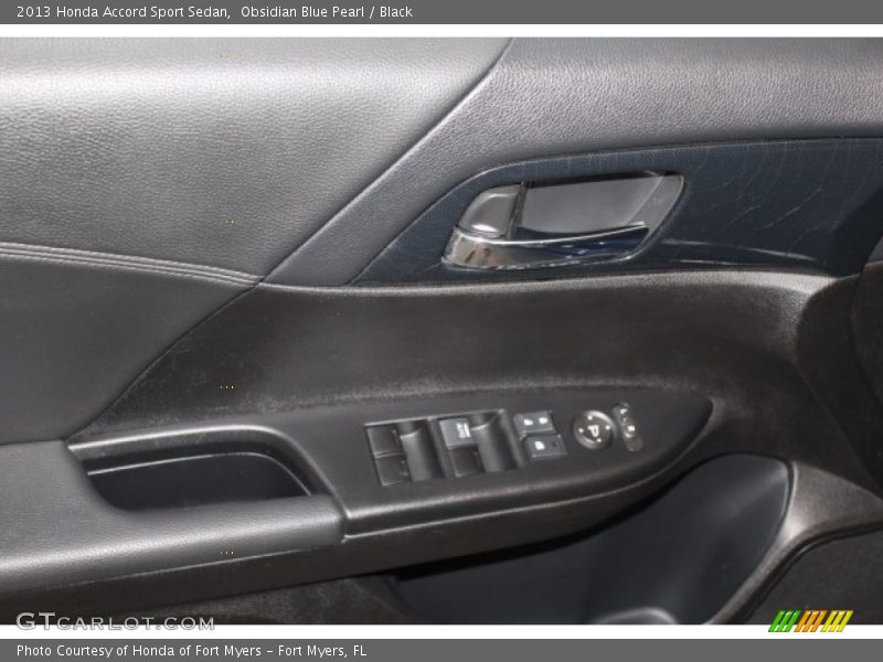 Obsidian Blue Pearl / Black 2013 Honda Accord Sport Sedan
