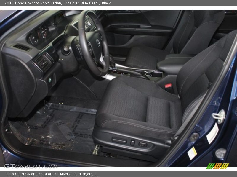 Obsidian Blue Pearl / Black 2013 Honda Accord Sport Sedan