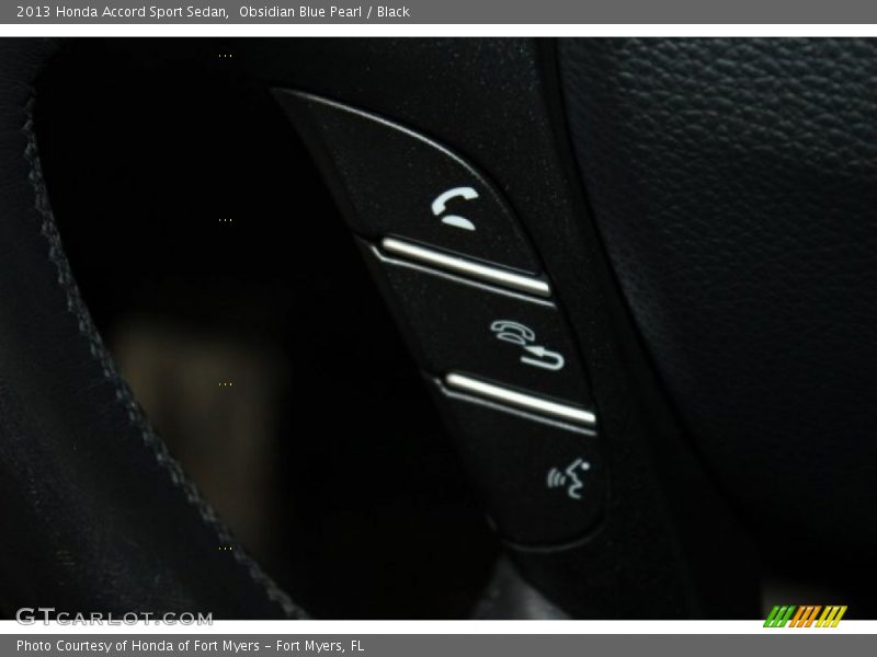 Obsidian Blue Pearl / Black 2013 Honda Accord Sport Sedan