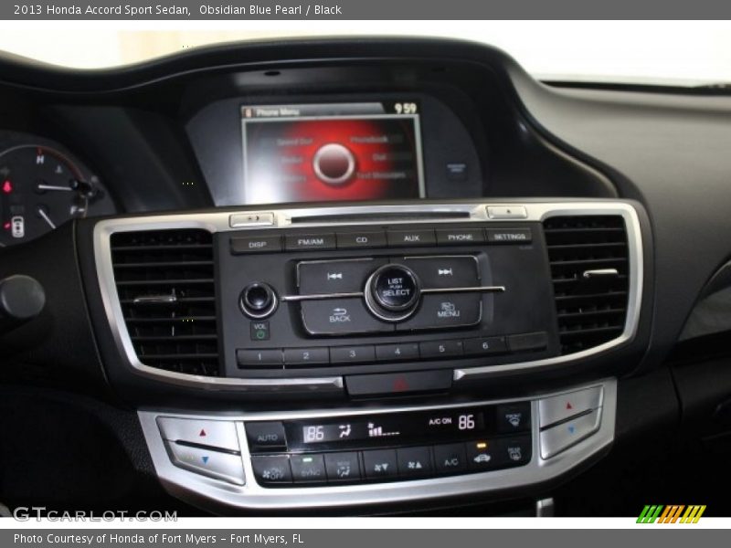 Obsidian Blue Pearl / Black 2013 Honda Accord Sport Sedan