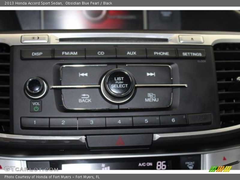 Obsidian Blue Pearl / Black 2013 Honda Accord Sport Sedan