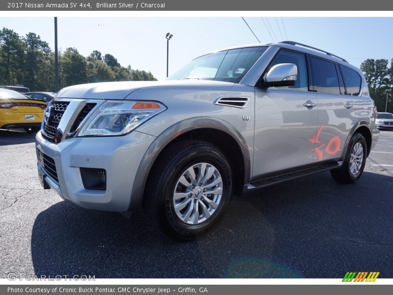 Brilliant Silver / Charcoal 2017 Nissan Armada SV 4x4