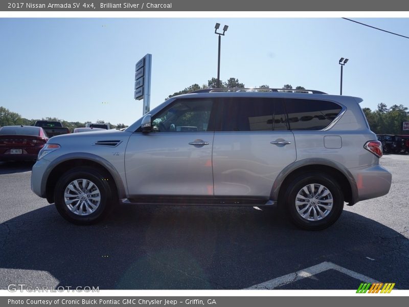 Brilliant Silver / Charcoal 2017 Nissan Armada SV 4x4