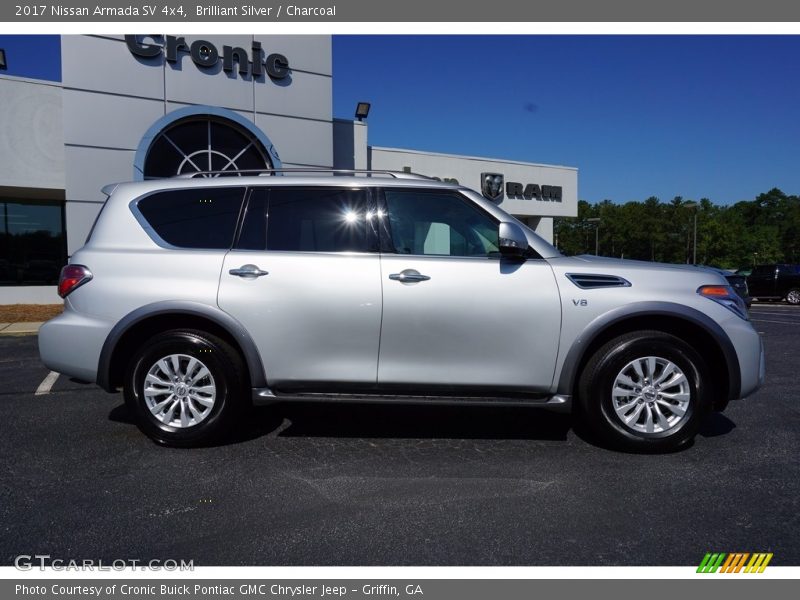 Brilliant Silver / Charcoal 2017 Nissan Armada SV 4x4