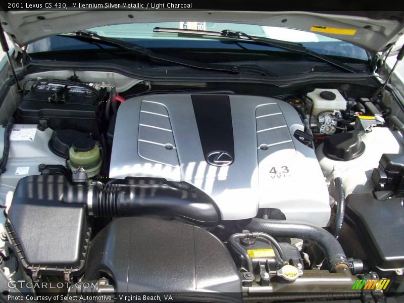 Millennium Silver Metallic / Light Charcoal 2001 Lexus GS 430