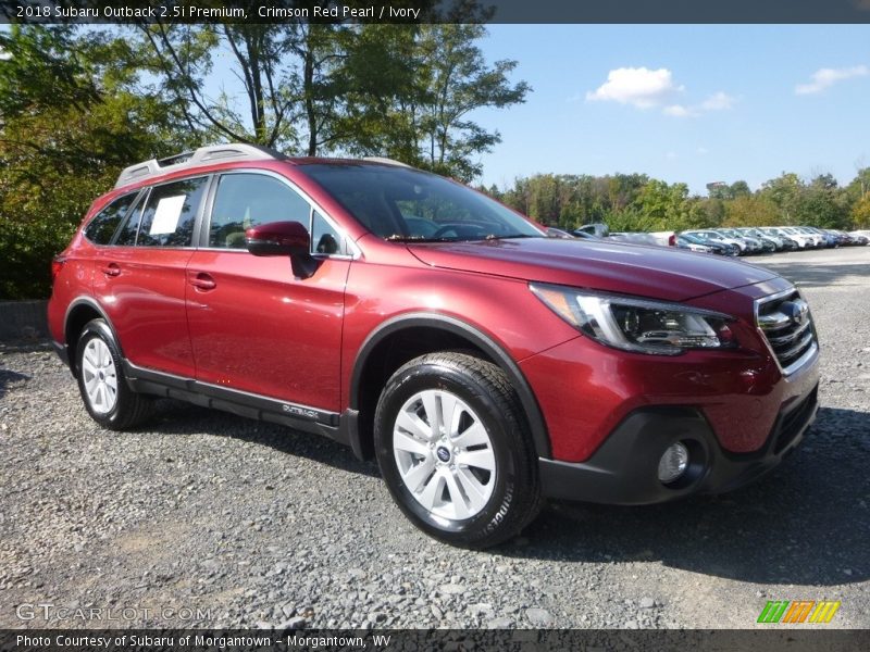 Crimson Red Pearl / Ivory 2018 Subaru Outback 2.5i Premium