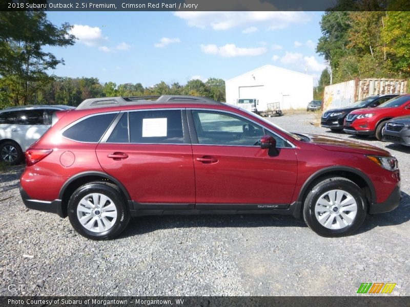 Crimson Red Pearl / Ivory 2018 Subaru Outback 2.5i Premium