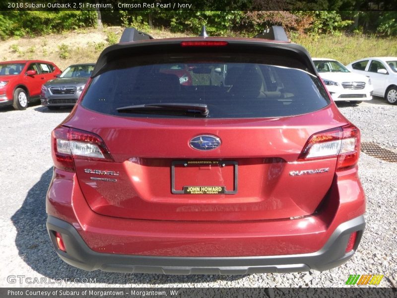 Crimson Red Pearl / Ivory 2018 Subaru Outback 2.5i Premium