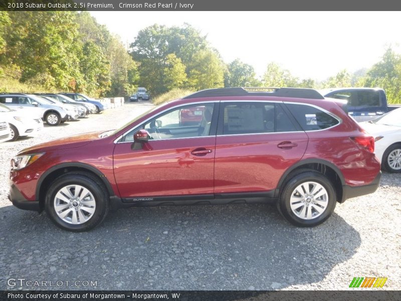 Crimson Red Pearl / Ivory 2018 Subaru Outback 2.5i Premium