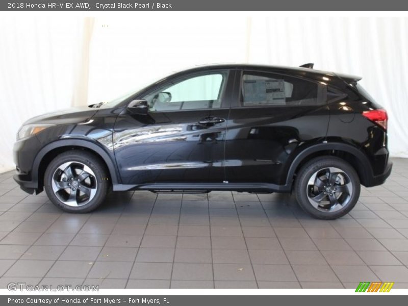 Crystal Black Pearl / Black 2018 Honda HR-V EX AWD