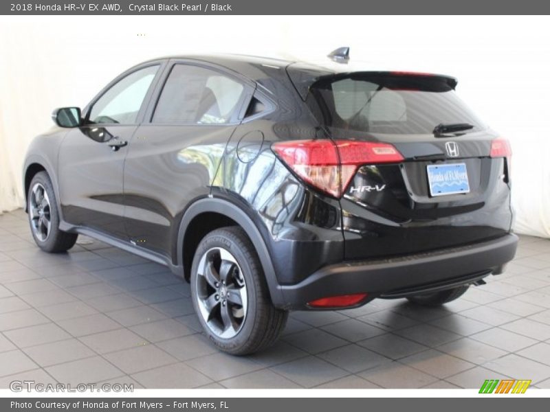 Crystal Black Pearl / Black 2018 Honda HR-V EX AWD