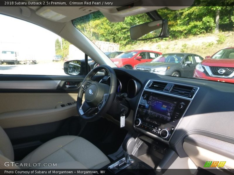 Crimson Red Pearl / Ivory 2018 Subaru Outback 2.5i Premium