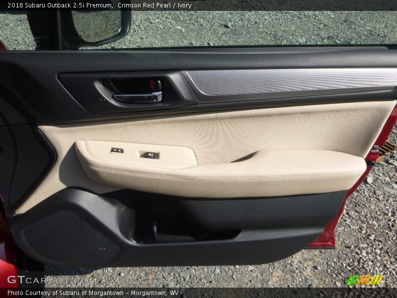 Crimson Red Pearl / Ivory 2018 Subaru Outback 2.5i Premium