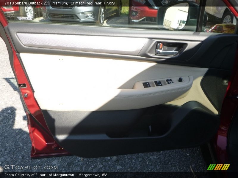 Crimson Red Pearl / Ivory 2018 Subaru Outback 2.5i Premium