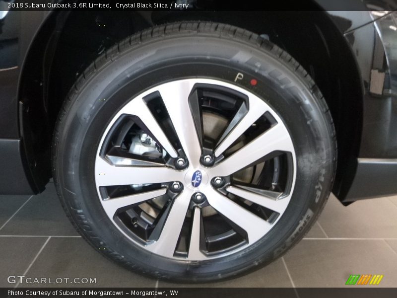 Crystal Black Silica / Ivory 2018 Subaru Outback 3.6R Limited