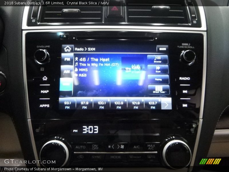 Crystal Black Silica / Ivory 2018 Subaru Outback 3.6R Limited