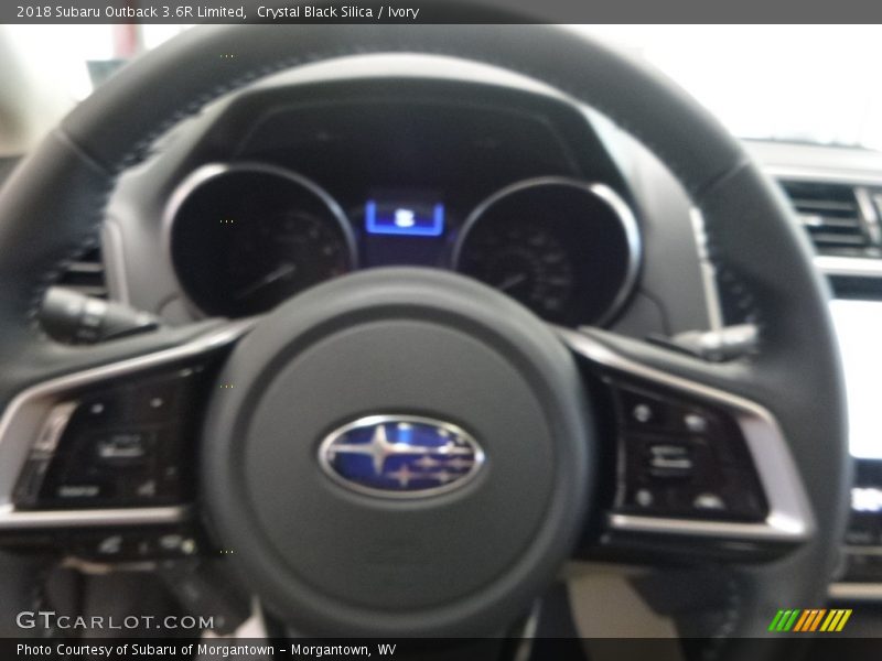 Crystal Black Silica / Ivory 2018 Subaru Outback 3.6R Limited