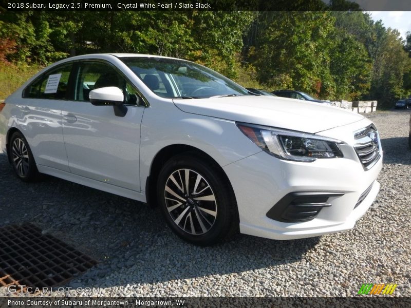 Crystal White Pearl / Slate Black 2018 Subaru Legacy 2.5i Premium