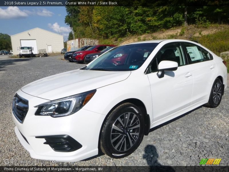 Crystal White Pearl / Slate Black 2018 Subaru Legacy 2.5i Premium