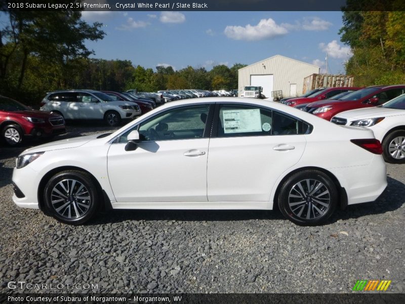 Crystal White Pearl / Slate Black 2018 Subaru Legacy 2.5i Premium