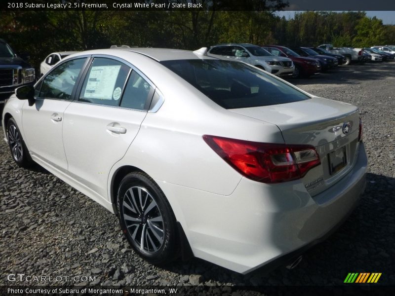 Crystal White Pearl / Slate Black 2018 Subaru Legacy 2.5i Premium