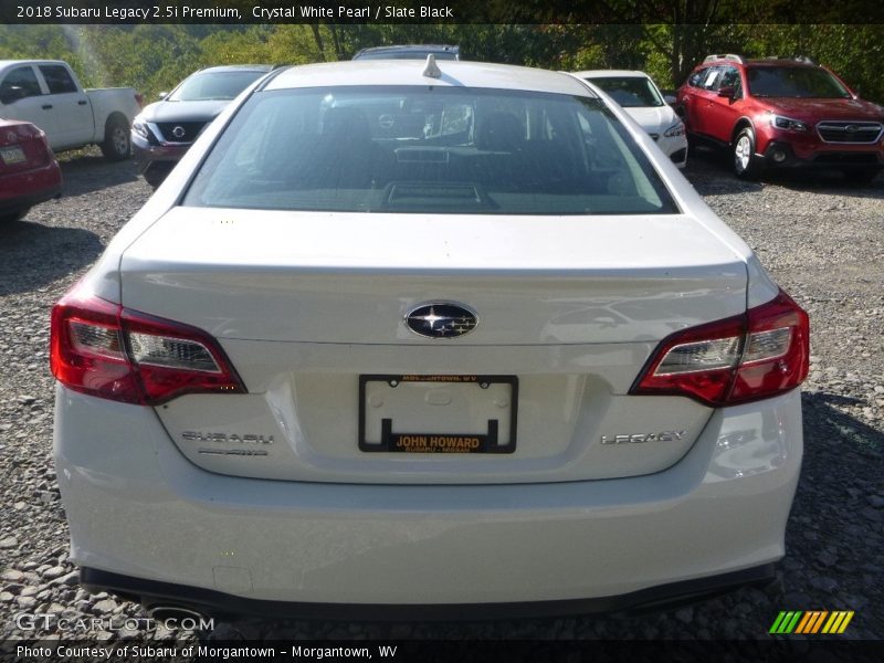 Crystal White Pearl / Slate Black 2018 Subaru Legacy 2.5i Premium