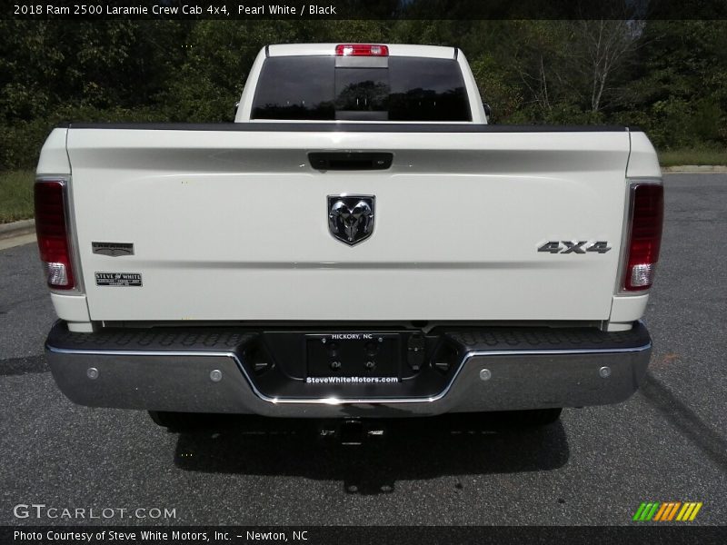 Pearl White / Black 2018 Ram 2500 Laramie Crew Cab 4x4