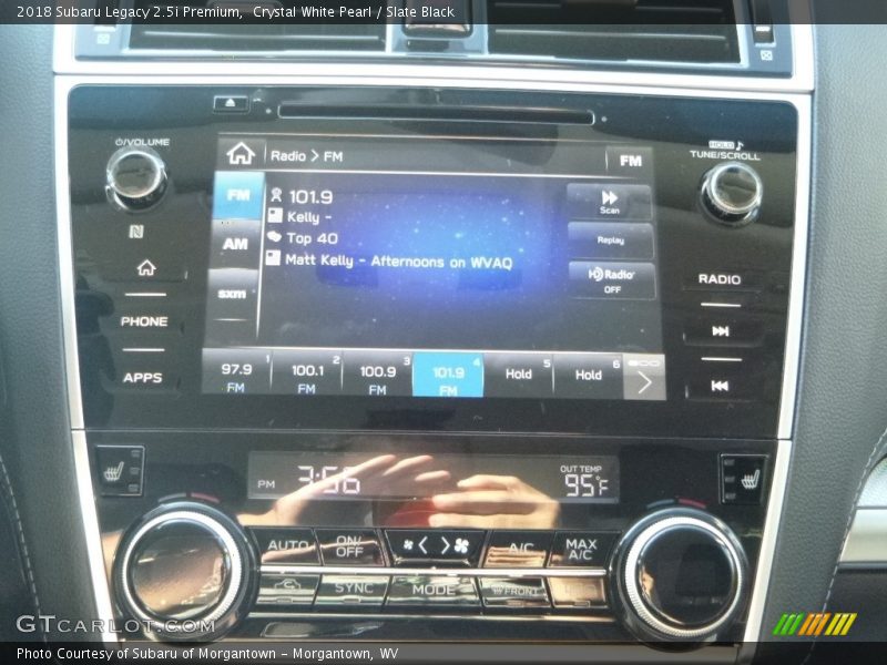 Crystal White Pearl / Slate Black 2018 Subaru Legacy 2.5i Premium