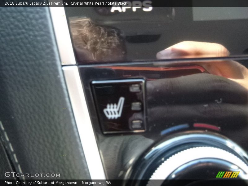 Crystal White Pearl / Slate Black 2018 Subaru Legacy 2.5i Premium