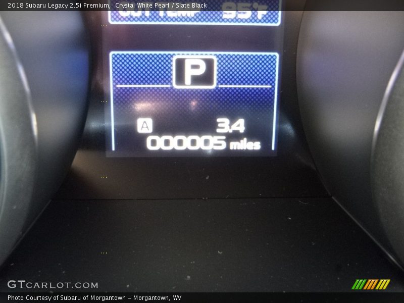 Crystal White Pearl / Slate Black 2018 Subaru Legacy 2.5i Premium