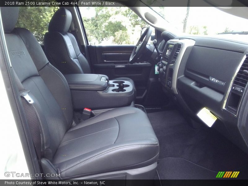 Pearl White / Black 2018 Ram 2500 Laramie Crew Cab 4x4